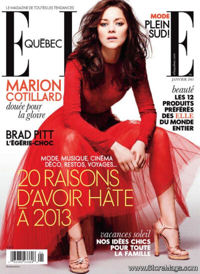 Elle Quebec -- Marion Cotillard