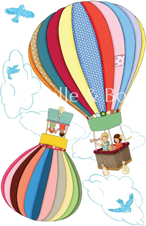 热气球 换不完的插画壁纸..