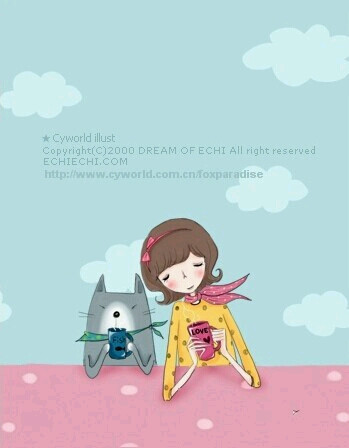 彼岸花。Echi韩风，手绘。