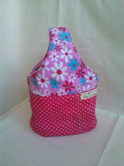 单环小托特包 Mini Tote Bag (Double Sided) [粉红小公主] http://ninihandmade.blogspot.com/2012/12/blog-post.html