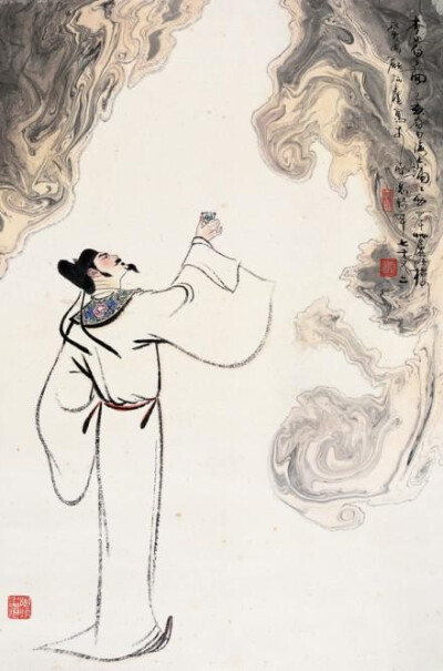  到了明嘉庆年间，邹得中总括前人丰富的创作经验，在其著作“绘画发蒙”中，提了“十八描”的说法，这十八种描法是指：1.行云流水描2.高古游丝描3.铁丝描4.柳叶描5.琴弦描6.蚂蝗描7.混描8.橛头钉描9.曹衣描10.钉头鼠…