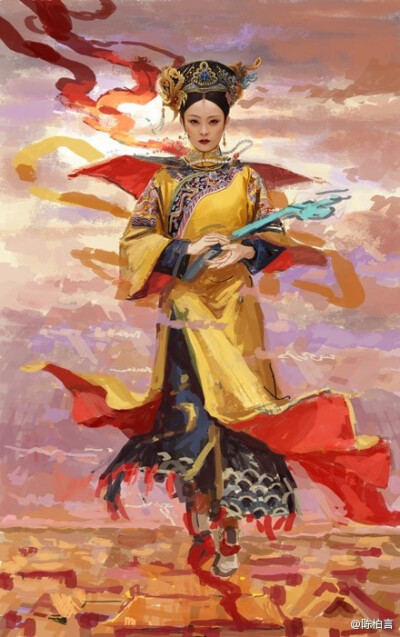  到了明嘉庆年间，邹得中总括前人丰富的创作经验，在其著作“绘画发蒙”中，提了“十八描”的说法，这十八种描法是指：1.行云流水描2.高古游丝描3.铁丝描4.柳叶描5.琴弦描6.蚂蝗描7.混描8.橛头钉描9.曹衣描10.钉头鼠…