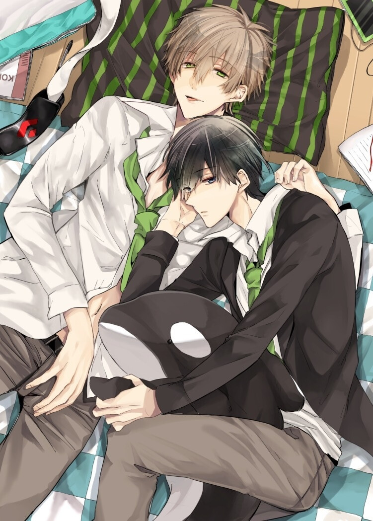 「Free！男子基泳部」动漫 插画 同人 原创遥X真琴～（畫師:明日汰りつか@シ14a id=3121682）