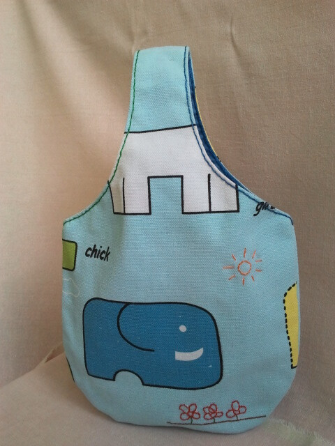 单环小托特包 Mini Tote Bag (Double Sided) - [小动物] http://ninihandmade.blogspot.com/2012/12/blog-post.html