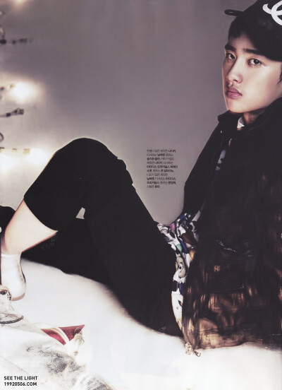 都暻秀 D.O. exo 2013 L′Officiel Hommes杂志拍摄高清大图 see the light