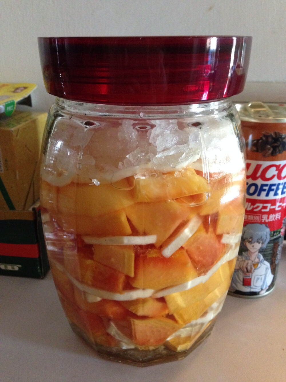 木瓜酵素:据说有排毒功效.