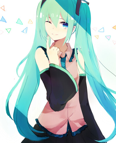 XDD p站 二次元 插画 初音未来 miku