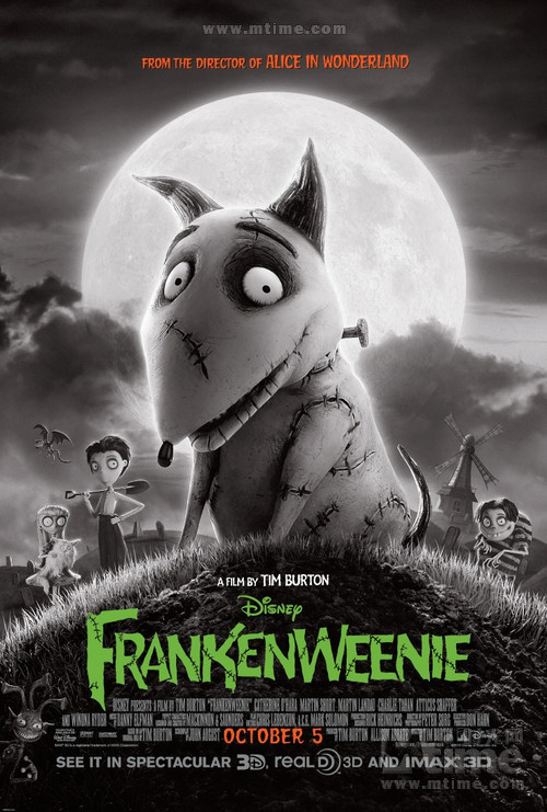 《科学怪狗》(英语：Frankenweenie)是一部于2012年下半年上映的3D黑白奇幻电影。 导演是蒂姆·伯顿。电影是向1931年的电影科学怪人致敬之作。电影中，一个叫维克多的男孩子失去了他的爱犬，然后以科学方法令它复活。电影预定在2012年10月5日在美国上映。它将会是首出在IMAX3D映院上映的黑白电影。