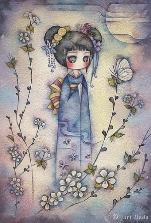 他的作品清新质朴，笔下的画面描绘出的是一幅幅邻家儿童的情感世界。