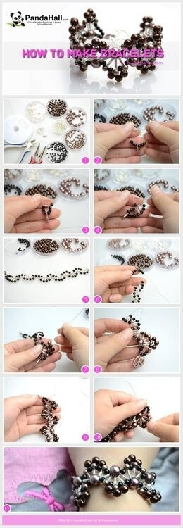 DIY珠宝饰品制作教程 - 如何DIY独特的珍珠手链（图片分享自PandaHall串珠饰品的博客）