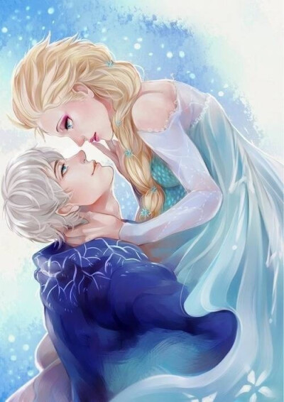 jelsa Elsa Jack Frozen 冰雪奇缘 守护者联盟