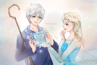 jelsa Elsa Jack Frozen 冰雪奇缘 守护者联盟