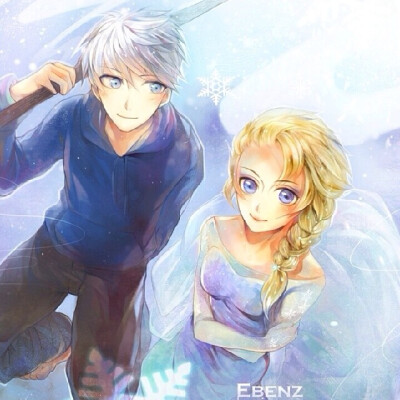 jelsa Elsa Jack Frozen 冰雪奇缘 守护者联盟