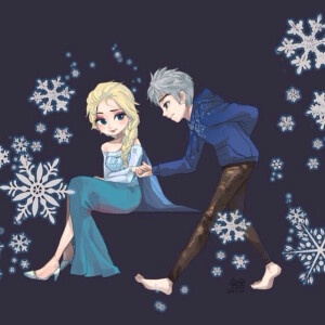 jelsa Elsa Jack Frozen 冰雪奇缘 守护者联盟