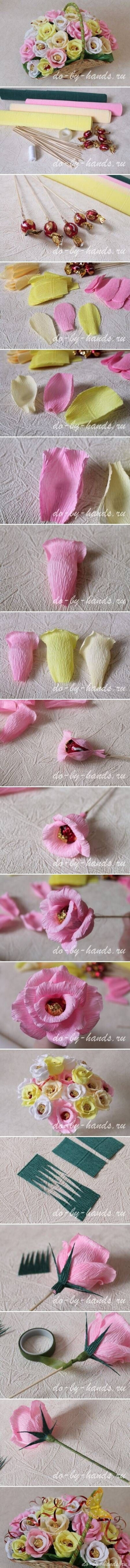 DIY纸艺玫瑰：情人节快到了，制作一份特别的礼物给他（她）一个惊喜吧~