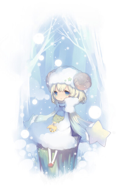 雪中女