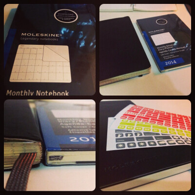 Moleskine monthly notebook