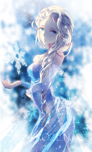 FROZEN p站 二次元 插画 头像 冰雪奇缘 Elsa