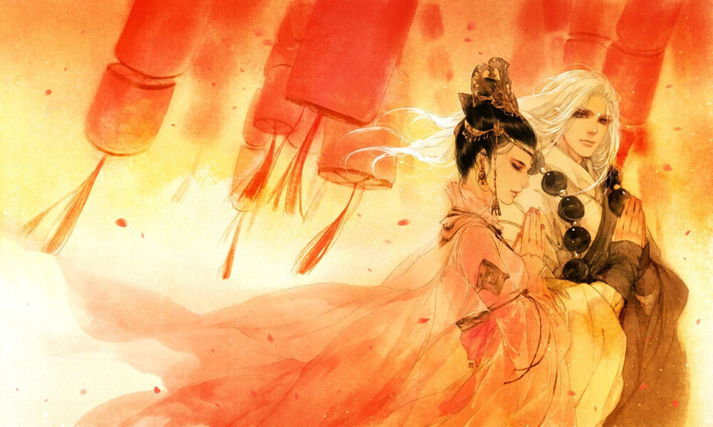 ～～～～这个和尚长头发了？！伊吹五月画作【簌簌花殇】