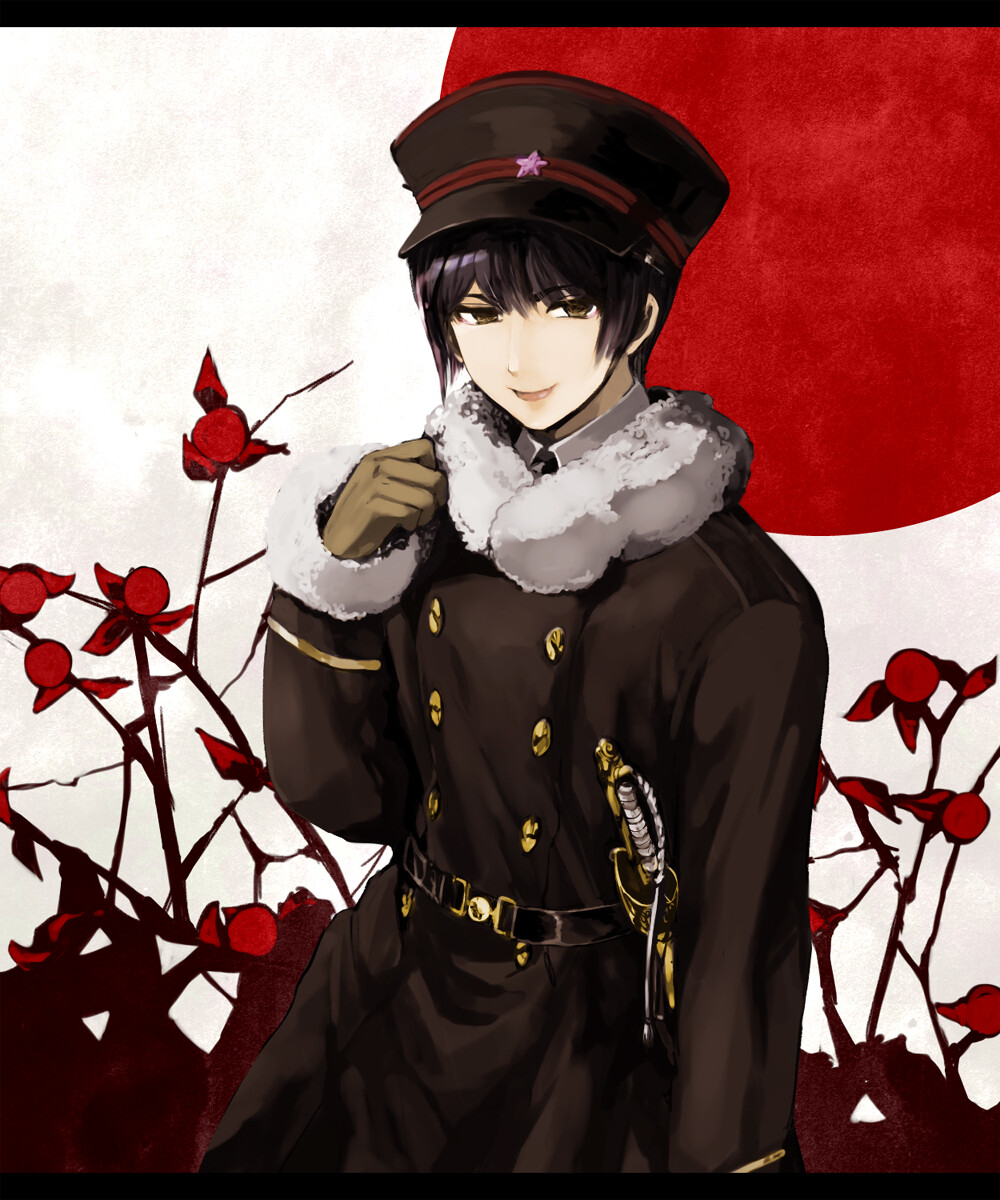 二次元美少年插画原创手绘美少年pixiv本田菊日本生诞祭2014侵删id