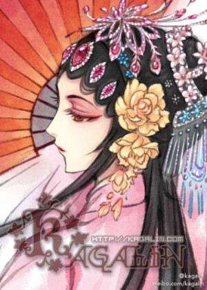 解语花，真名解雨臣。解家现任当家。戏装打扮。 画师：kagalin