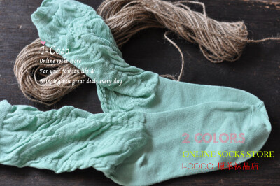 日单甜美泡泡袜 薄荷绿白色两色 http://item.taobao.com/item.htm?spm=686.1000925.1000774.31.rd1IBb&amp;amp;id=36779180862