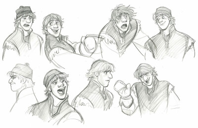 Kristoff concept art by Jin Kim from his blog, Cosmo Animato.