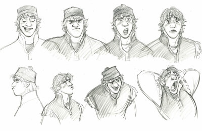 Kristoff concept art by Jin Kim from his blog, Cosmo Animato.