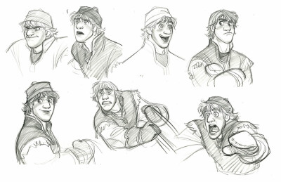 Kristoff concept art by Jin Kim from his blog, Cosmo Animato.