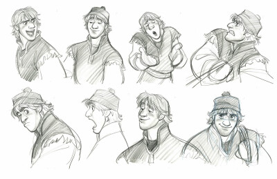 Kristoff concept art by Jin Kim from his blog, Cosmo Animato.