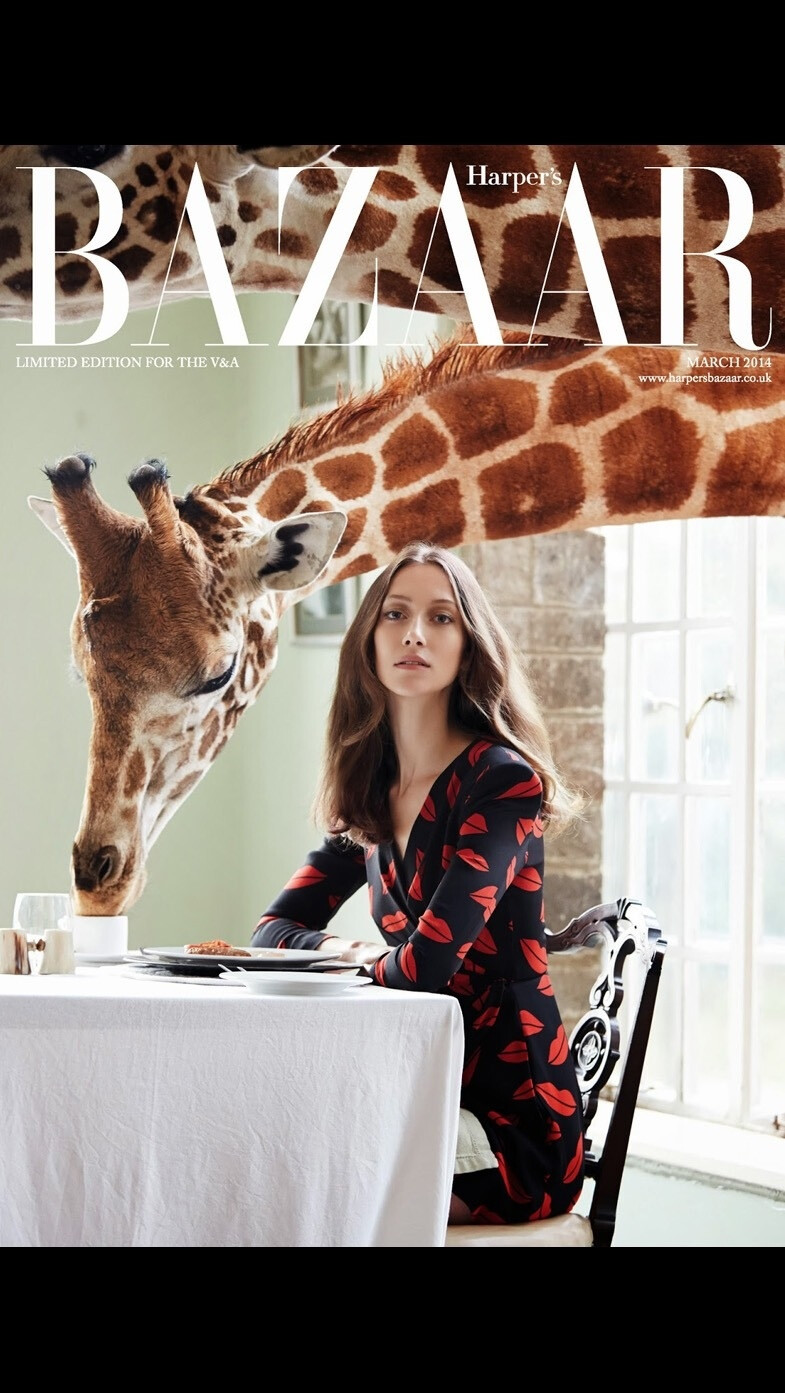 Harper's Bazaar - 《Harper's Bazaar》杂志英国版2014年3月刊 封面人物：Alana Zimmer