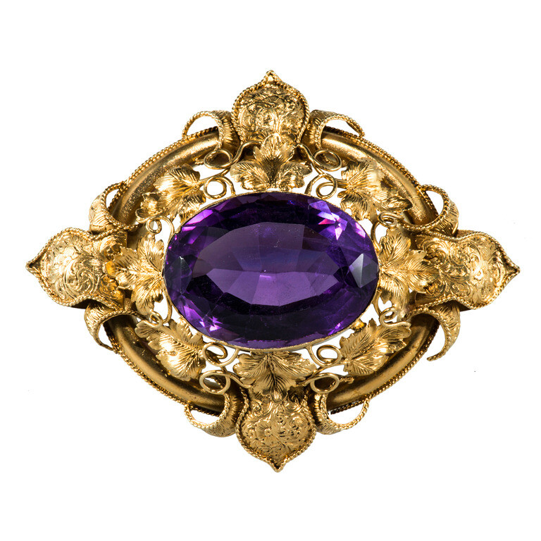 gorgeous victorian era amethyst brooch garrard londo