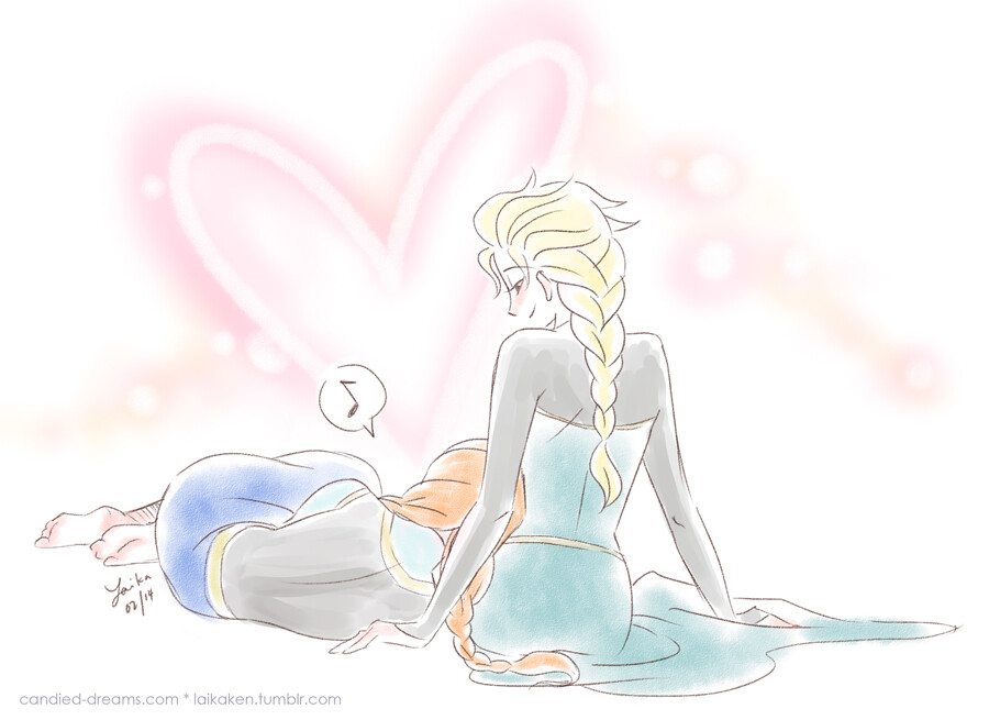 Frozen Love ya, Sis! Happy Valentine's Day! ^w^ http://www.candied-dreams.com/love-ya-sis 作者：laikaken P站id=7789383