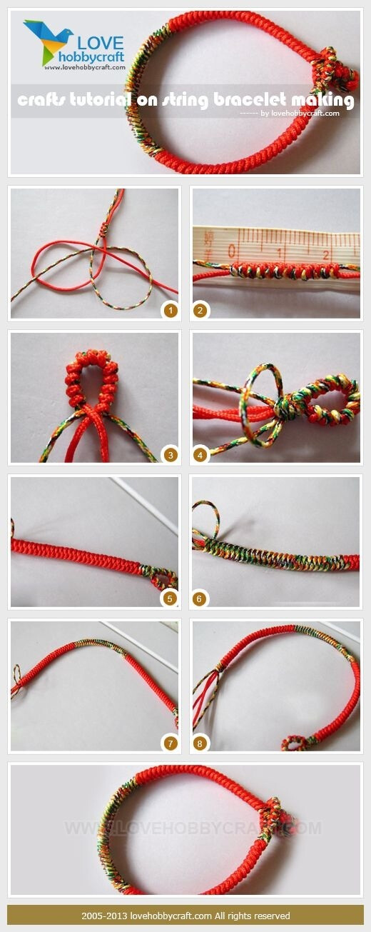 DIY编织手链教程
