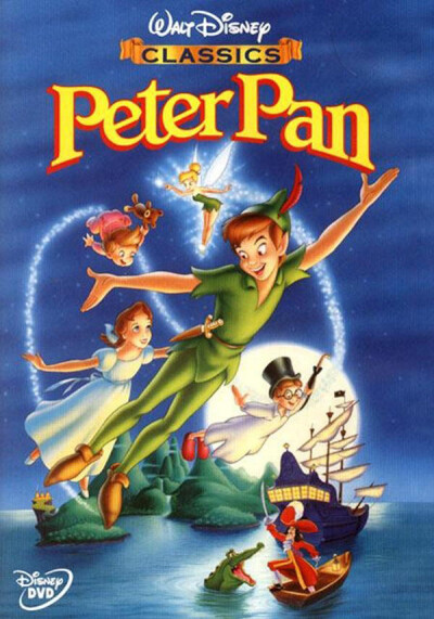 《小飞侠Peter Pan》——1953年迪士尼动画电影。小飞侠皮特•潘是梦幻岛上永远不会长大的小精灵，这天，忍不住寂寞的他飞到了伦敦，飞入了小女孩温蒂的家。温蒂做梦也没有想到这世界上真的有小精灵存在，而且自己还…