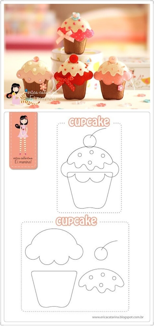 不织布cupcake图纸