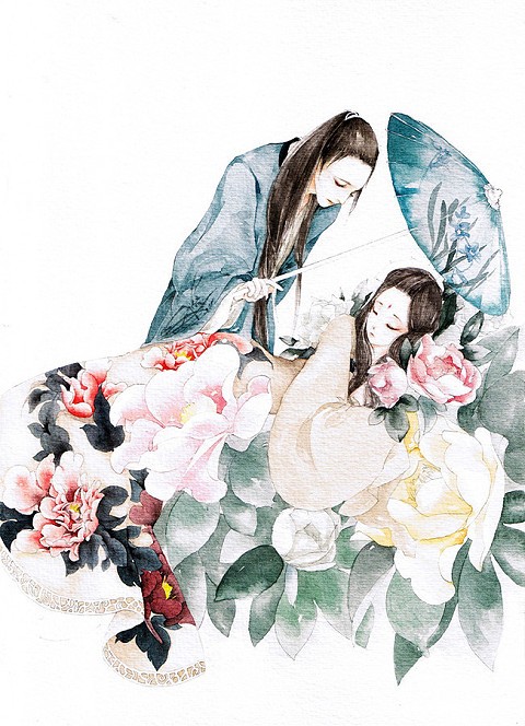 待一季花开，凌乱谁的侧脸?