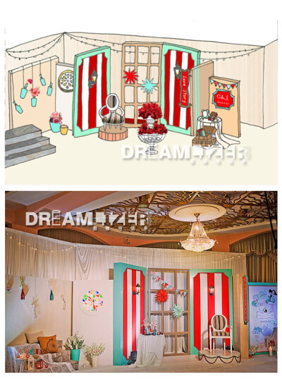 设计手绘稿VS现场效果——by Dreamlizer假如电话亭