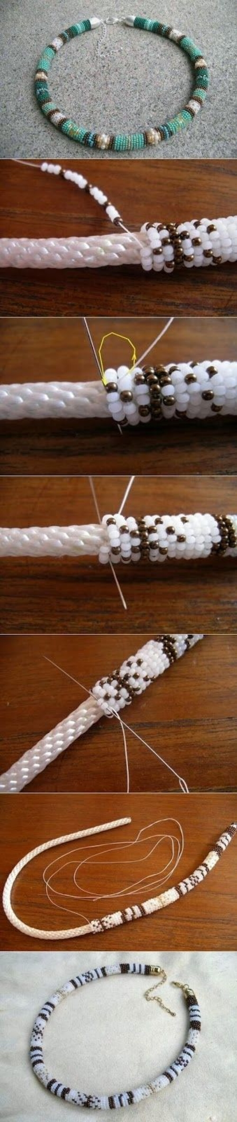 DIY串珠绳项链