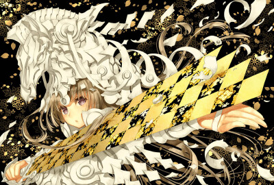 「二次元 少女」动漫 插画 原创 手绘 少女 Pixiv 干支紙[侵删]【id=41970900 畫師：かわく】