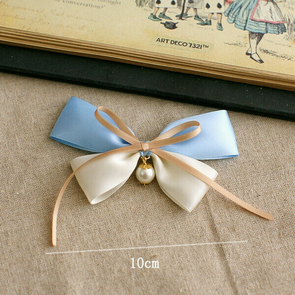 蝴蝶结头饰 蓝色系