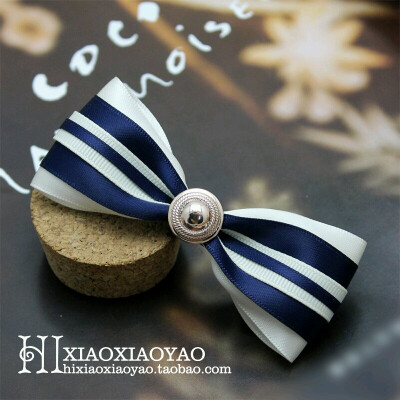 蝴蝶结头饰 蓝色系