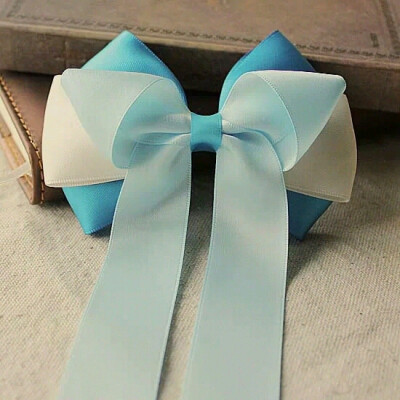 蝴蝶结头饰 蓝色系