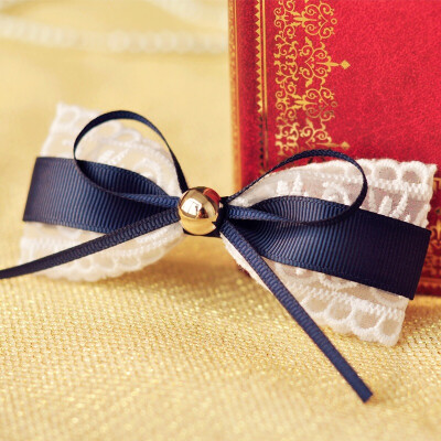 蝴蝶结头饰 蓝色系