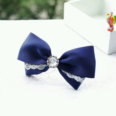 蝴蝶结头饰 蓝色系