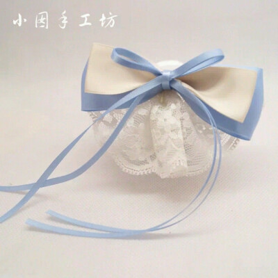 蝴蝶结头饰 蓝色系