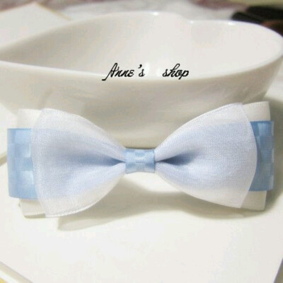 蝴蝶结头饰 蓝色系