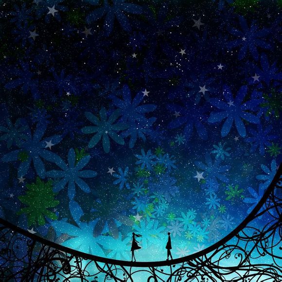 百千夜尽，谁为我，化青盏一座，谁倚门独望过千年烟火。夜星寥落，谁为我，执一息灯火，谁倚门独候过千年寂寞。