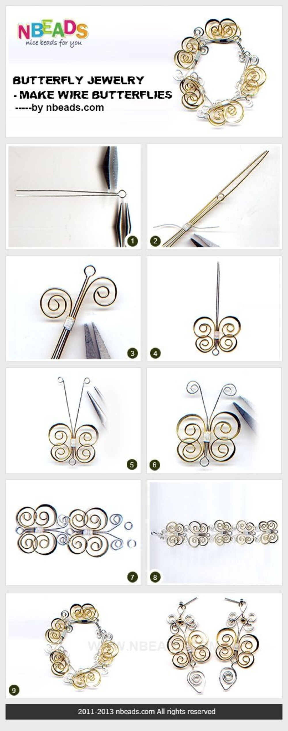 DIY 蝴蝶饰品教程