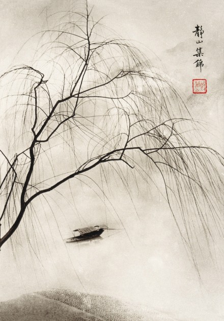 郎静山老先生(1892-1995)将中国绘画的原理应用到摄影上，影中有画，画中有影，很难想象在没有电脑PS的胶片时代竟能得到这样的画面，将中国风的元素在相片里表现得淋漓尽致。